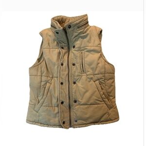 Vintage Ralph Lauren Polo Jeans Full Zip Quilted Puffer Vest Jacket Women Sz S